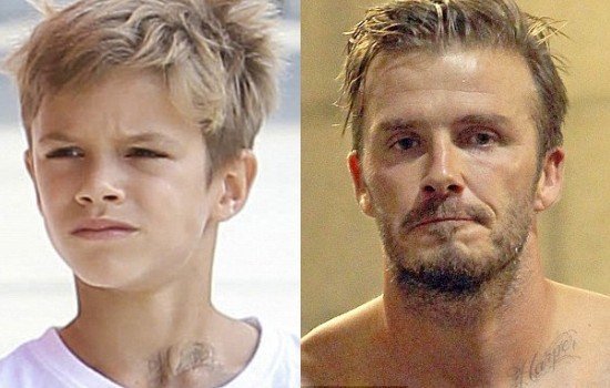 El hijo de David Beckham se tatúa el nombre de su hermanita