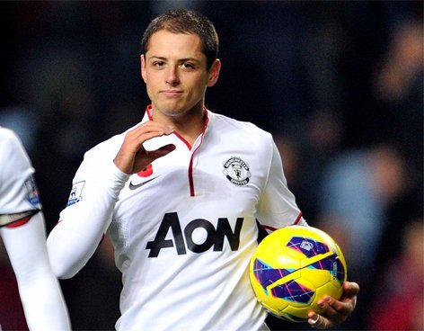 'Chicharito' Hernandez titular en el Manchester United 'Chicharito' Hernandez titular en el Manchester United