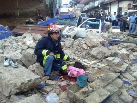 Siete muertos por sismo en Guatemala