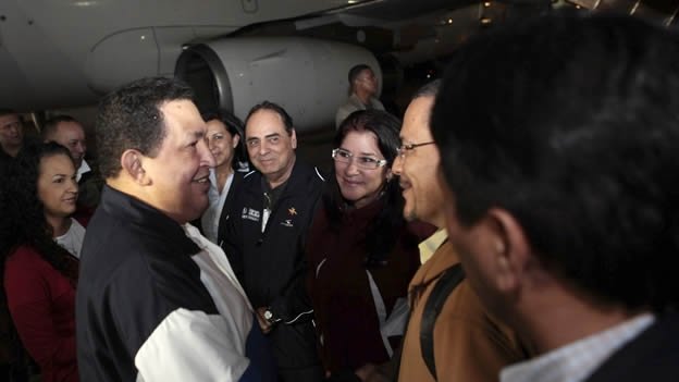 El regreso de Hugo Chávez a Venezuela - Video