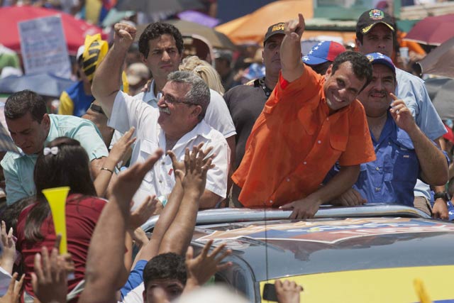 El cierre de campaña de Henrique Capriles y Nicolás Maduro