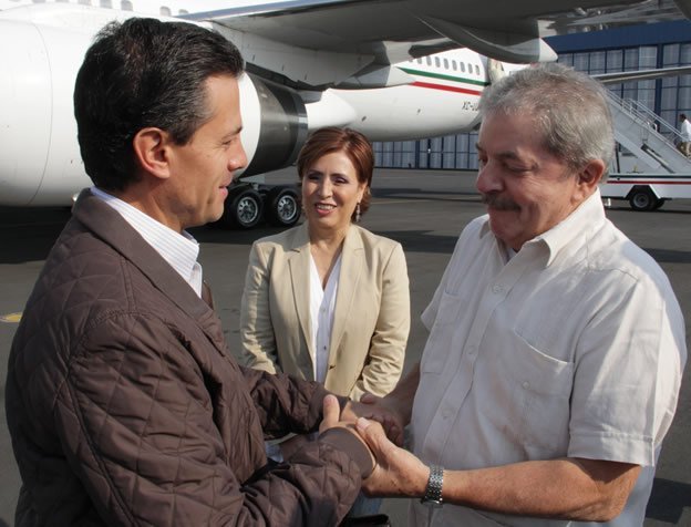 Enrique Peña Nieto y Lula da Silva de gira juntos
