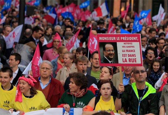 Diputados franceses amenazados de muerte por ley de matrimonio gay