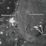 Imágenes sorprendentes del tornado de Oklahoma desde el espacio Imágenes sorprendentes del tornado de Oklahoma desde el espacio