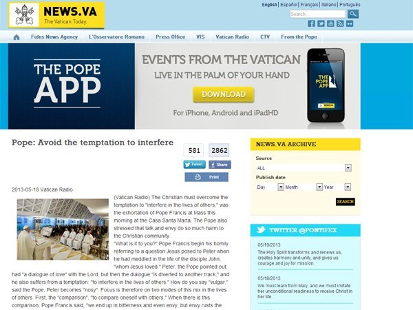Cómo es Missio, la app del Vaticano