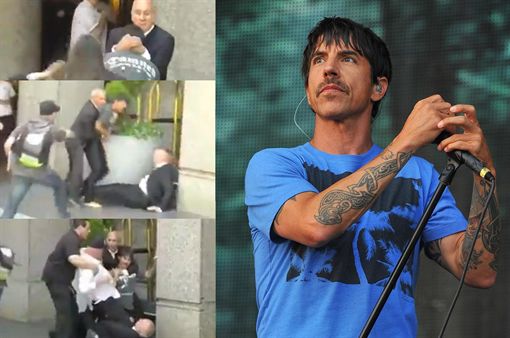 Video: Anthony Kiedis a las piñas con guardaespaldas de Rolling Stones