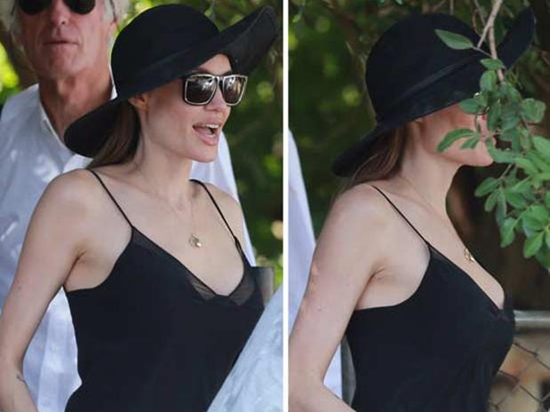El nuevo escote de Angelina Jolie tras la mastectomía