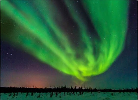 ¿Por qué el color de las auroras boreales es verde?