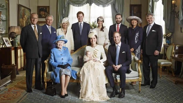 Foto histórica de la familia real inglesa